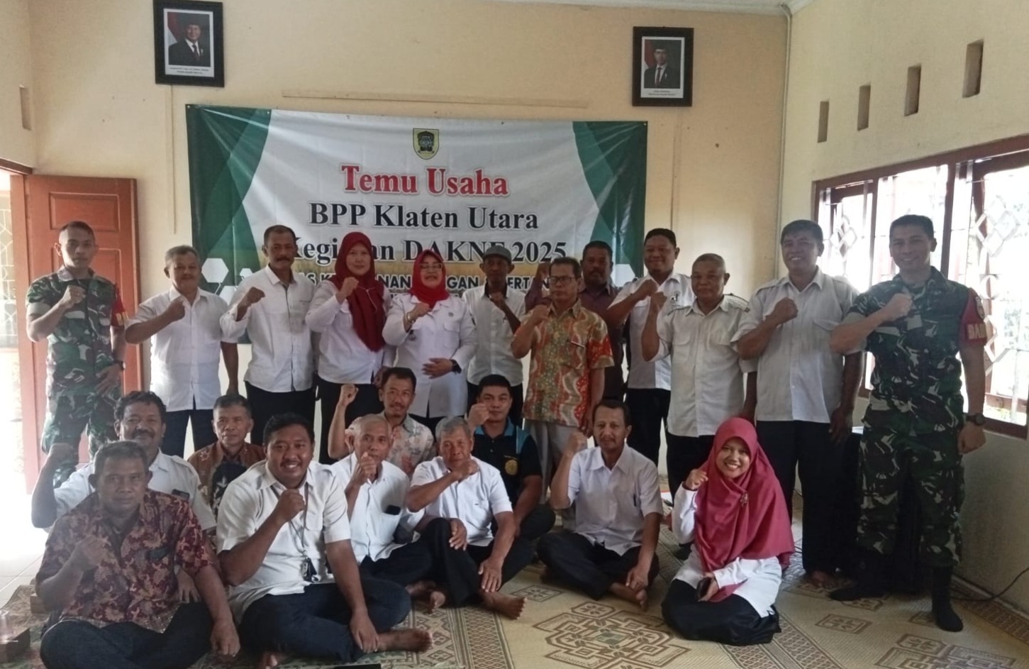 Babinsa Koramil 24 Klaten Utara Hadiri Temu Usaha DAKNF 2025 Di BPP Klaten Utara