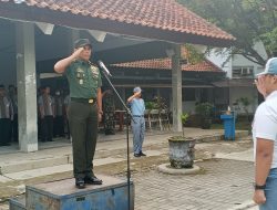 Sampaikan Pesan Ini, Danramil 18/Bayat Pimpin Apel Pagi Di SMK Negeri 1 Rota Bayat Klaten