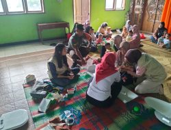 Babinsa Koramil 12/Manisrenggo Dampingi Kegiatan Posyandu Baduta Desa Kebonalas Klaten