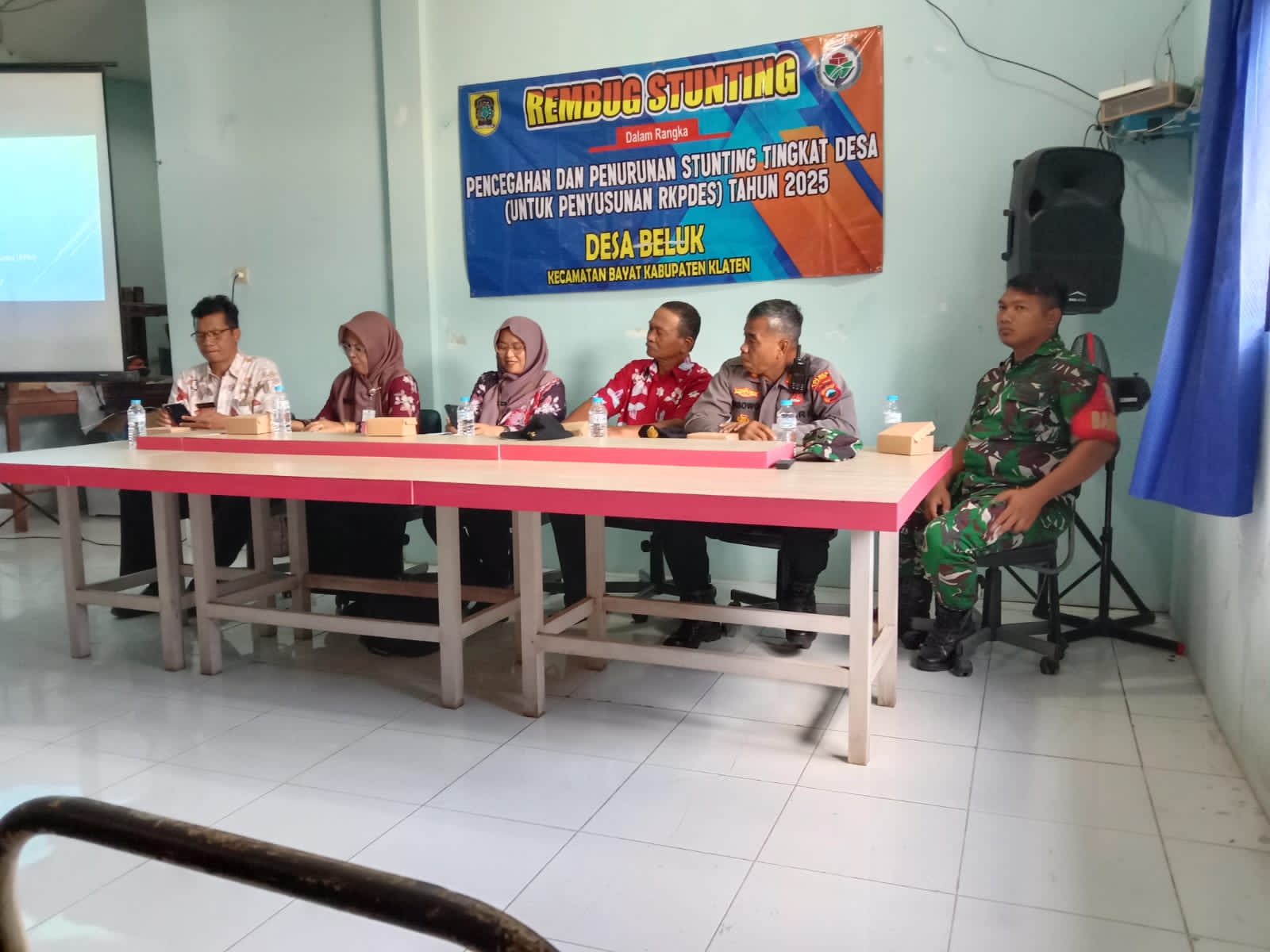 Babinsa Hadiri Rembug Stunting Dan Perubahan RPJMDes Beluk Klaten, Ini Katanya