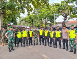 Danramil 24/Klaten Utara Bersama Anggota Amankan Pemulangan Jamaah Haji Kloter 74 Asal Klaten