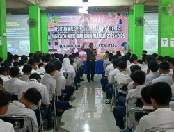 Danramil 24/Klaten Utara Berikan Wawasan Kebangsaan Siswa Baru SMK Muhammadiyah 3 Klaten Utara