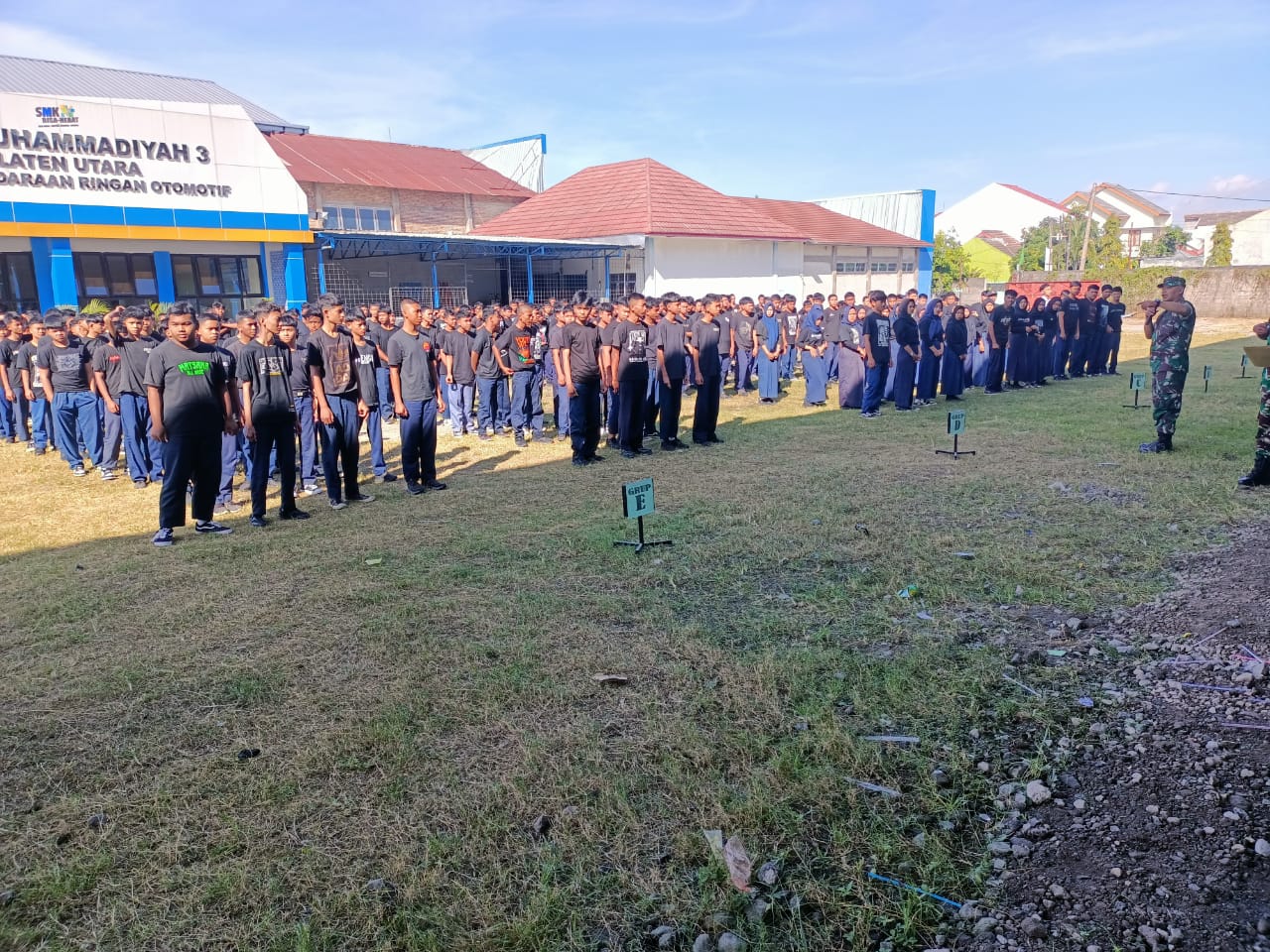Berikan Pembinaan Karakter Siswa SMK Muhammadiyah 3 Klaten Utara, Ini Kata Danramil 24 Klaten Utara