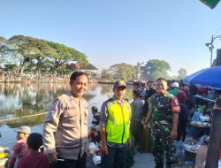 Festival Memet Ikan Desa Gemblegan Ke 8 Digelar, Koramil 01/Kota Klaten Dan Polsek Kalikotes Amankan Acara