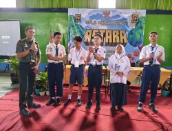 Dalam Rangka MPLS, Dandim 0723/Klaten Berikan Materi Wawasan Kebangsaan Siswa Baru SMA Negeri 1 Karanganom