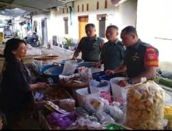 Cek Harga Sembako, Koramil Jogonalan Pantau Pasar Kraguman Klaten