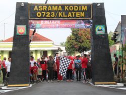Kodim 0723/Klaten Gelar Jalan Santai Dan Lomba Meriahkan Peringatan HUT Ke-80 RI
