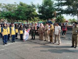 Gerak Jalan Pelajar Se-Korwil Cawas Meriahkan HUT RI Ke-80