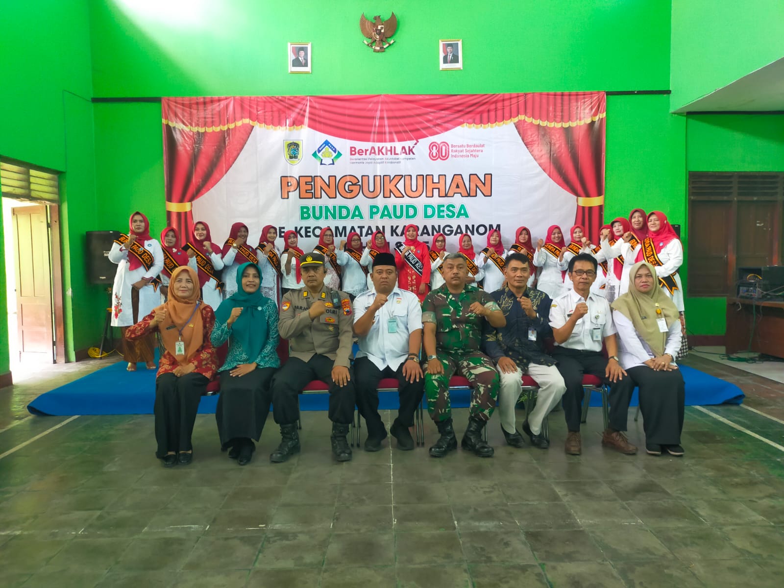 Danramil 14 Karanganom Hadiri Pengukuhan Bunda Paud Desa Se-Kecamatan Karanganom