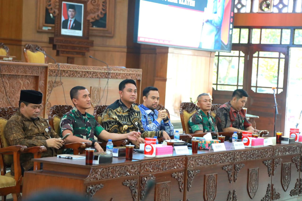 Dandim 0723/Klaten: Tiga Pilar Adalah Garda Terdepan Jaga Kamtibmas Dan Ketahanan Sosial