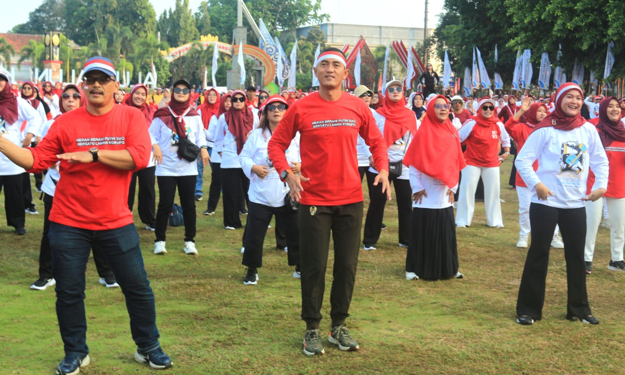 Senam Merah Putih Anti Korupsi Tahun 2025: Wujud Sinergi Untuk Klaten Sehat Dan Bebas Korupsi