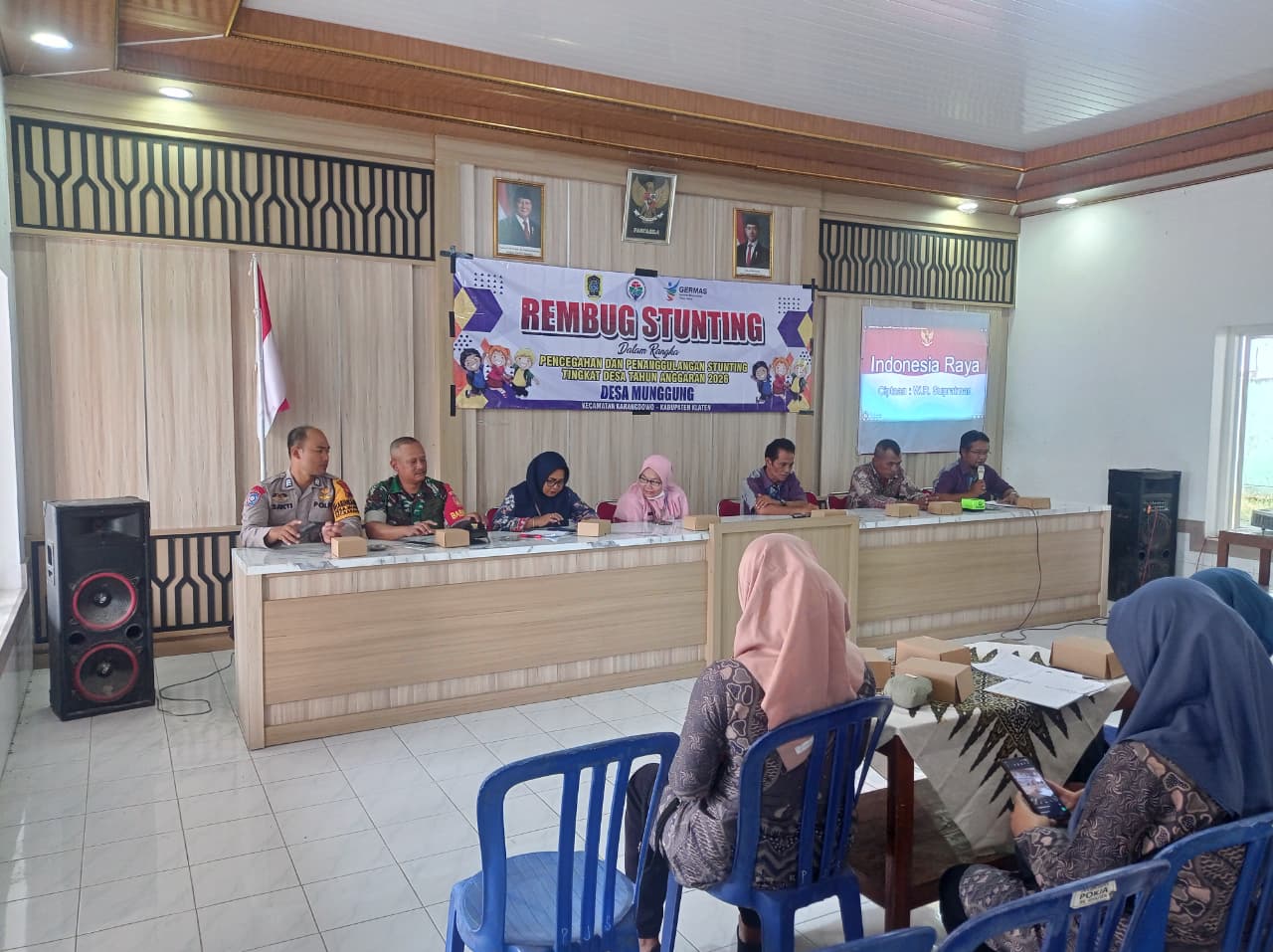 Babinsa Koramil 17/Karangdowo Hadiri Rembuk Stunting Desa Mungguh Klaten, Teguhkan Komitmen Wujudkan Generasi Emas