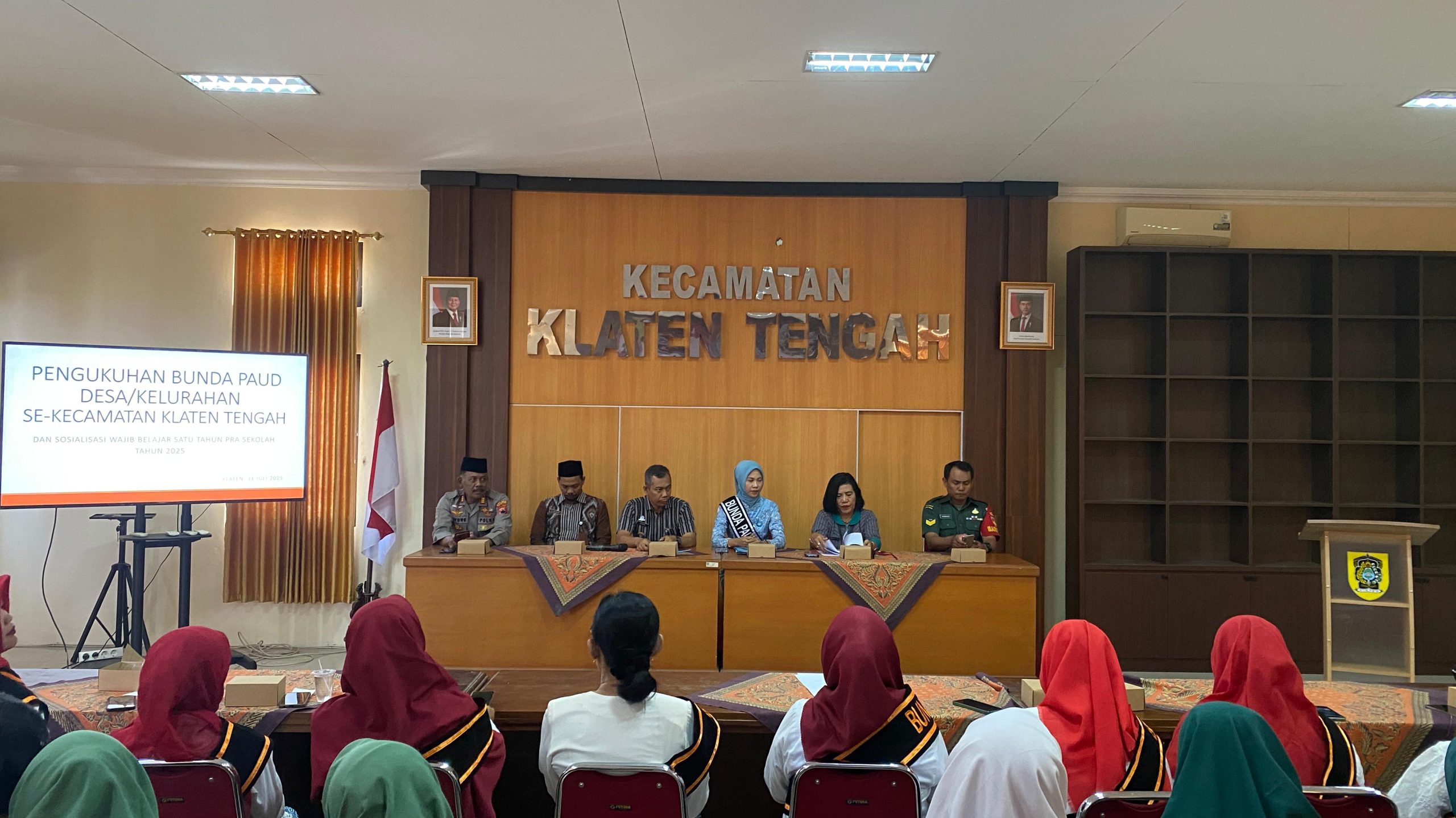 Pengukuhan Bunda PAUD Kecamatan Klaten Tengah Tahun 2025 Digelar