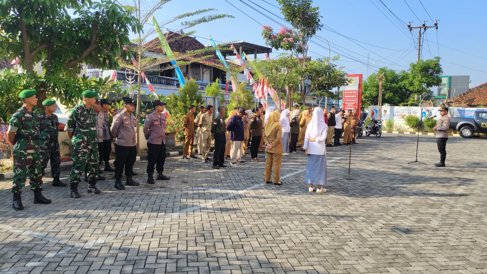 Apel Tiga Pilar Kecamatan Cawas Perkuat Kolaborasi Demi Stabilitas Wilayah