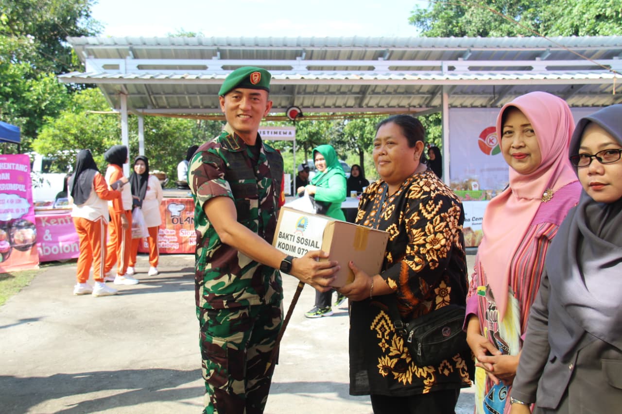Kodim 0723/Klaten Gelar Karya Bakti Teritorial Prima Lewat Bakti Kesehatan, Bazar Murah Dan Baksos