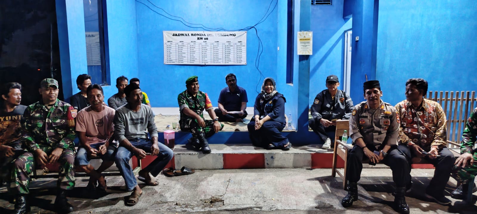 Peningkatan Kondusifitas Trantibum Linmas, Danramil Bersama Muspika Juwiring Sambangi Dan Tinjau Poskamling Desa