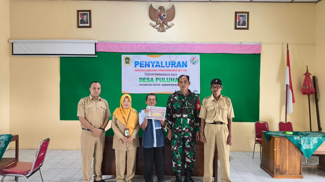 Desa Puluhan Klaten Salurkan BLT Dana Desa Tahun Anggaran 2025, Ini Harapan Babinsa