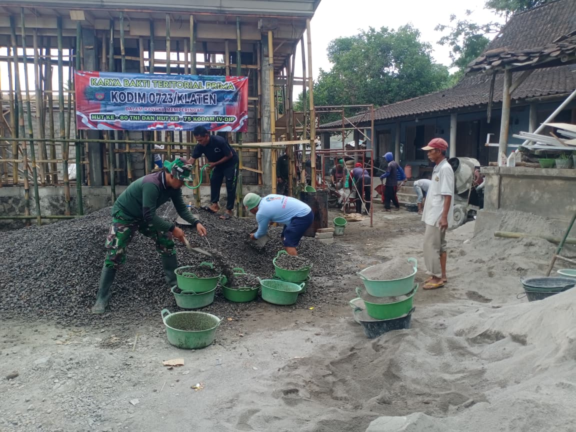 Masjid Nurul Huda Jadi Sasaran TNI Karya Bakti