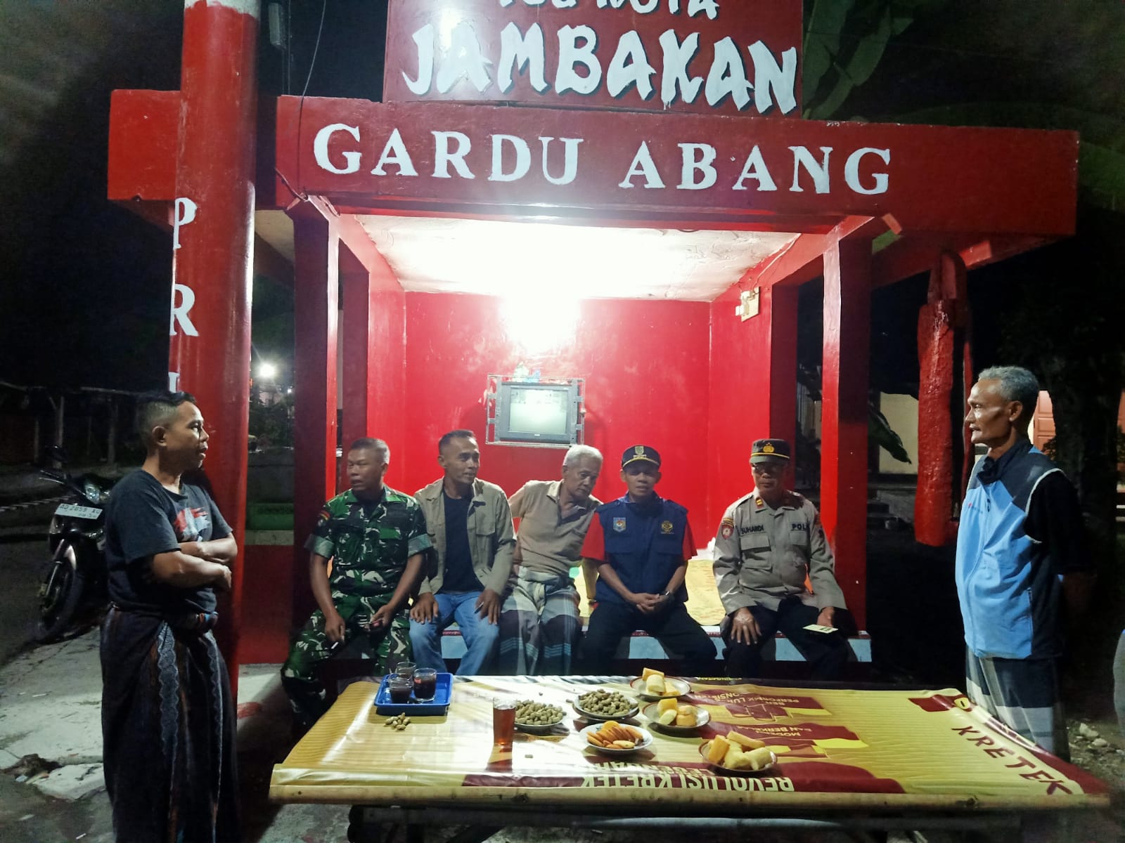 Sinergitas TNI Dan Muspika, Monitoring Pos Kamling Empat Desa Di Bayat Klaten