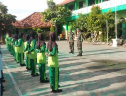 Koramil 01/Kota Klaten Dorong Pembentukan Karakter Dan Kepemimpinan Pelajar MTs N 2 Klaten