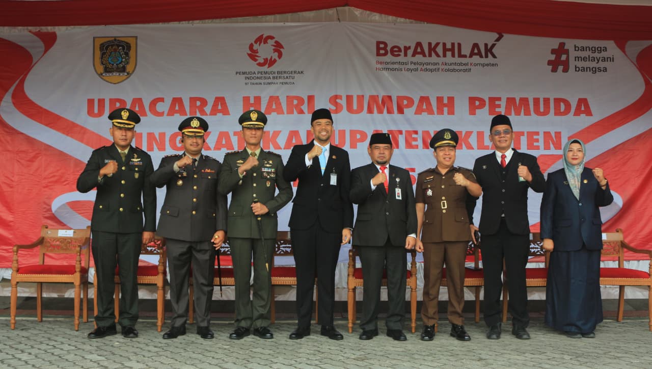 Upacara Sumpah Pemuda Ke-97 Di Klaten, Pemuda Bergerak Untuk Indonesia Bersatu