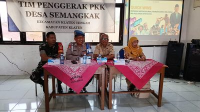 Babinsa Semangkak Hadiri Penyuluhan Kampung KB Dan GATI, Dukung Penguatan Peran Keluarga