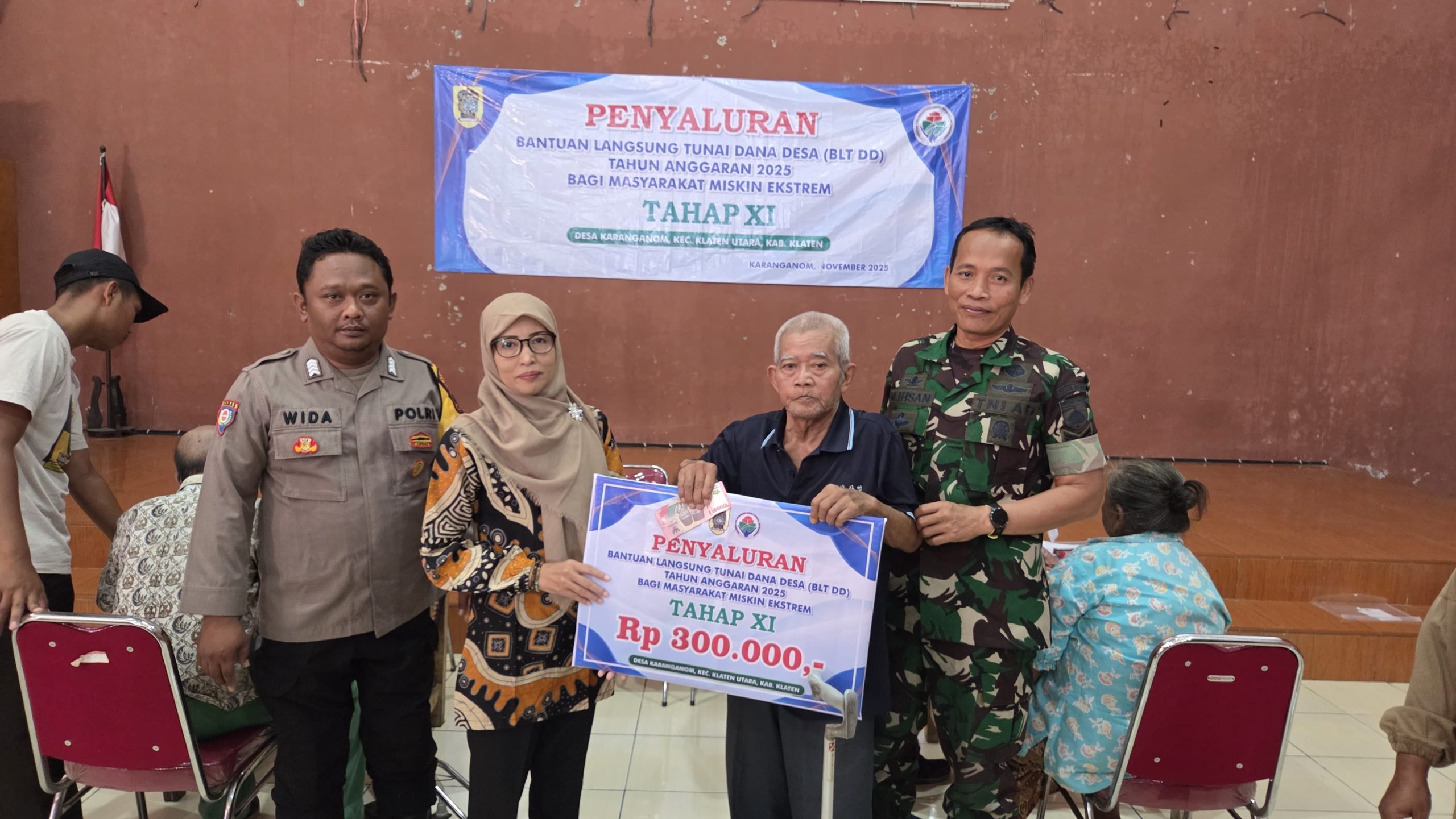 Desa Karanganom Klaten Salurkan BLT-DD Tahap XI Tahun Anggaran 2025, Ini Nominalnya