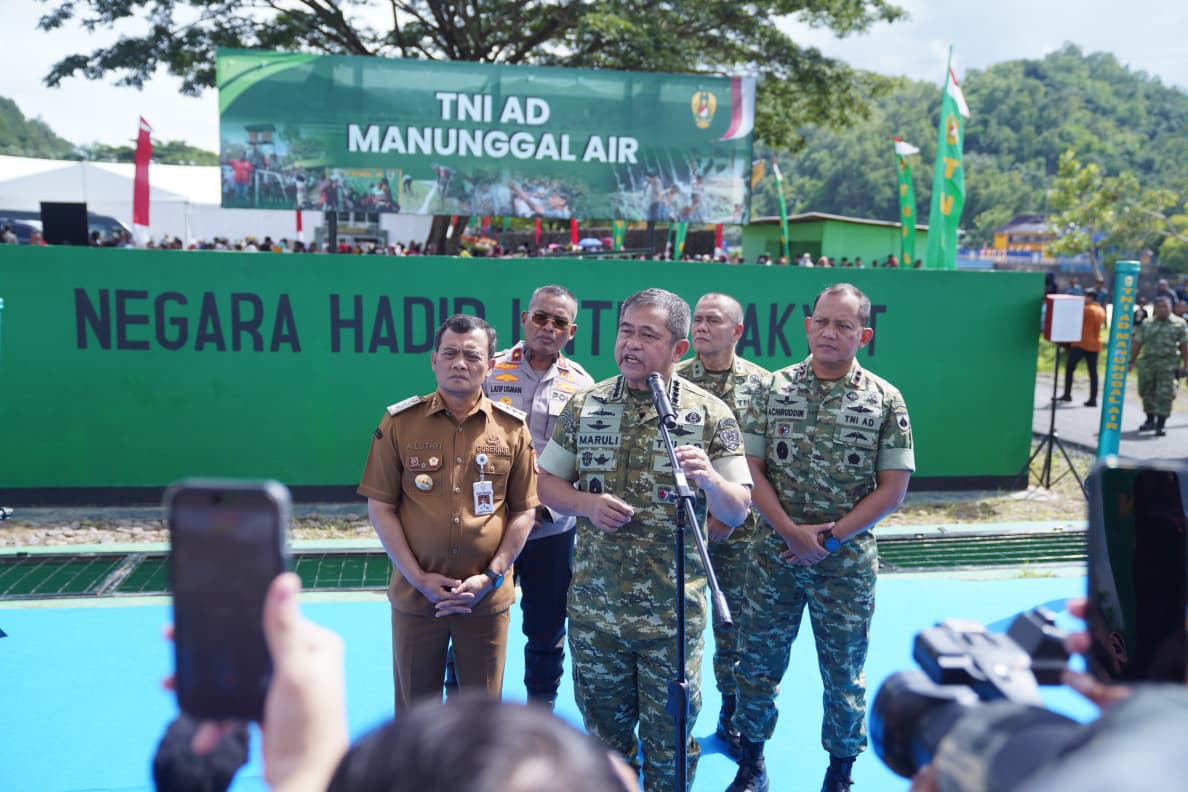 Dorong Swasembada Pangan Nasional, Kasad Resmikan Pompa Hidram Di Banyumas