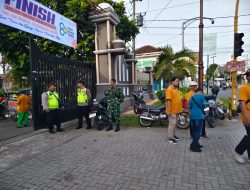 Babinsa Koramil Klaten Utara  Amankan Jalan Sehat HAB Ke-80 Kemenag Klaten