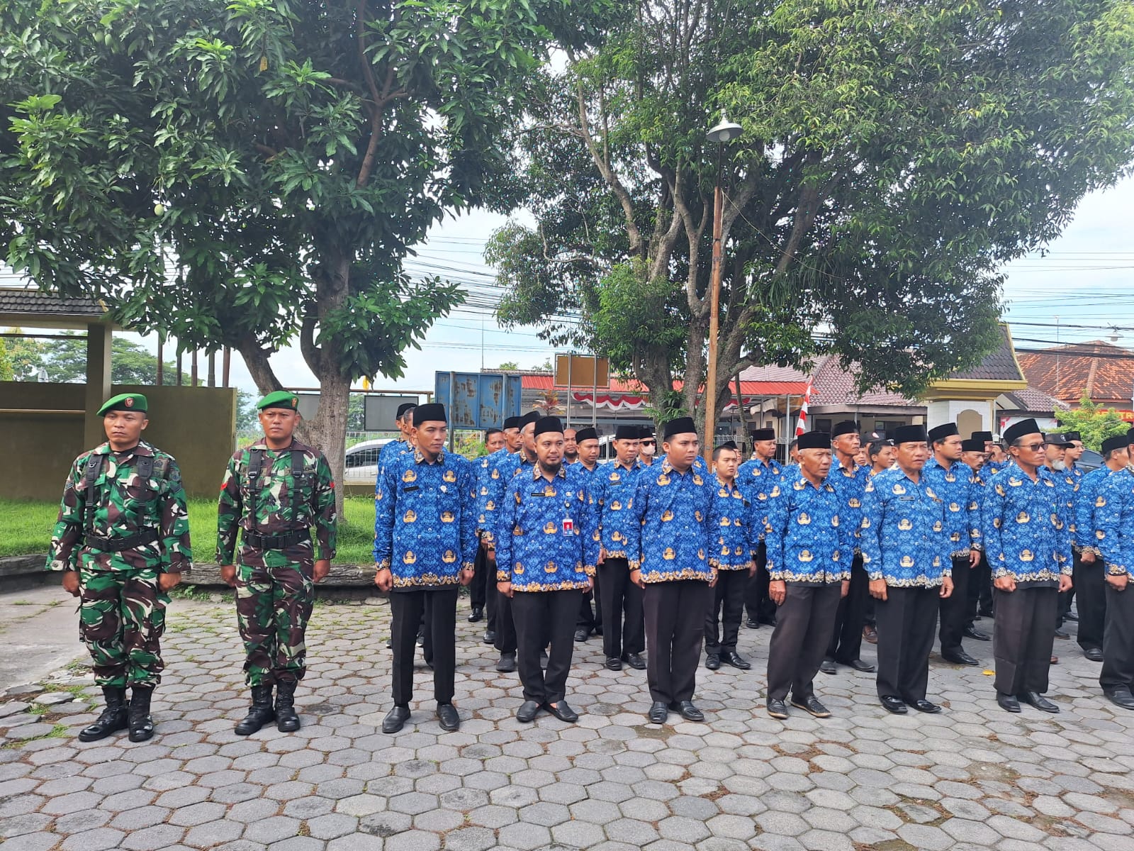 Koramil Jajaran Kodim 0723 Klaten Serentak Peringati HUT Ke-54 KORPRI