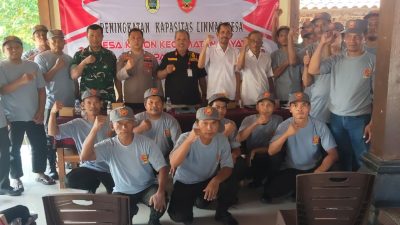 Babinsa Koramil 18/Bayat Berikan Penguatan Dan Peningkatan Kapasitas Satlinmas Desa Kebon Klaten