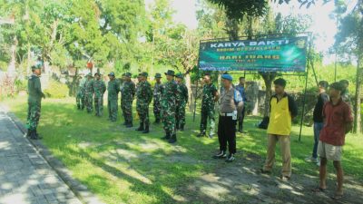 Peringati Hari Juang TNI AD Tahun 2025, Kodim 0723/Klaten Gelar Karya Bakti Di Vihara Bodhivamsa