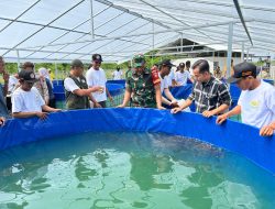 Babinsa Desa Joho Klaten Hadiri Launching Program Ketahanan Pangan Budidaya Lele Bioflok