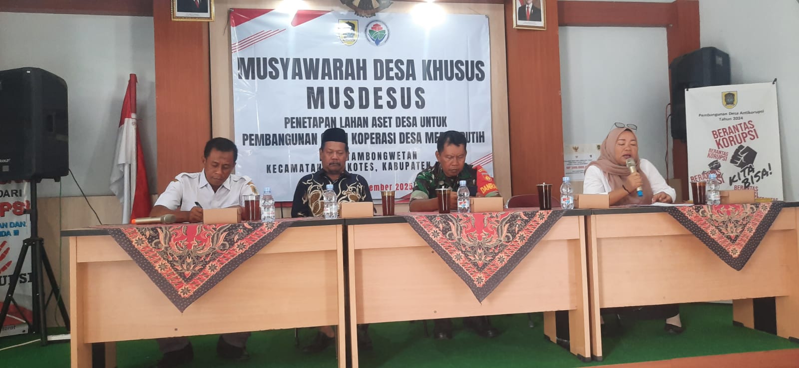 Koramil 01/Kota Hadiri MUSDESUS Penetapan Lahan Gerai KDKMP Di Desa Tambongwetan Klaten