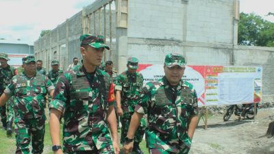 Kasdam IV/Diponegoro Tinjau Pembangunan Koperasi Desa/Kelurahan Merah Putih Di Klaten