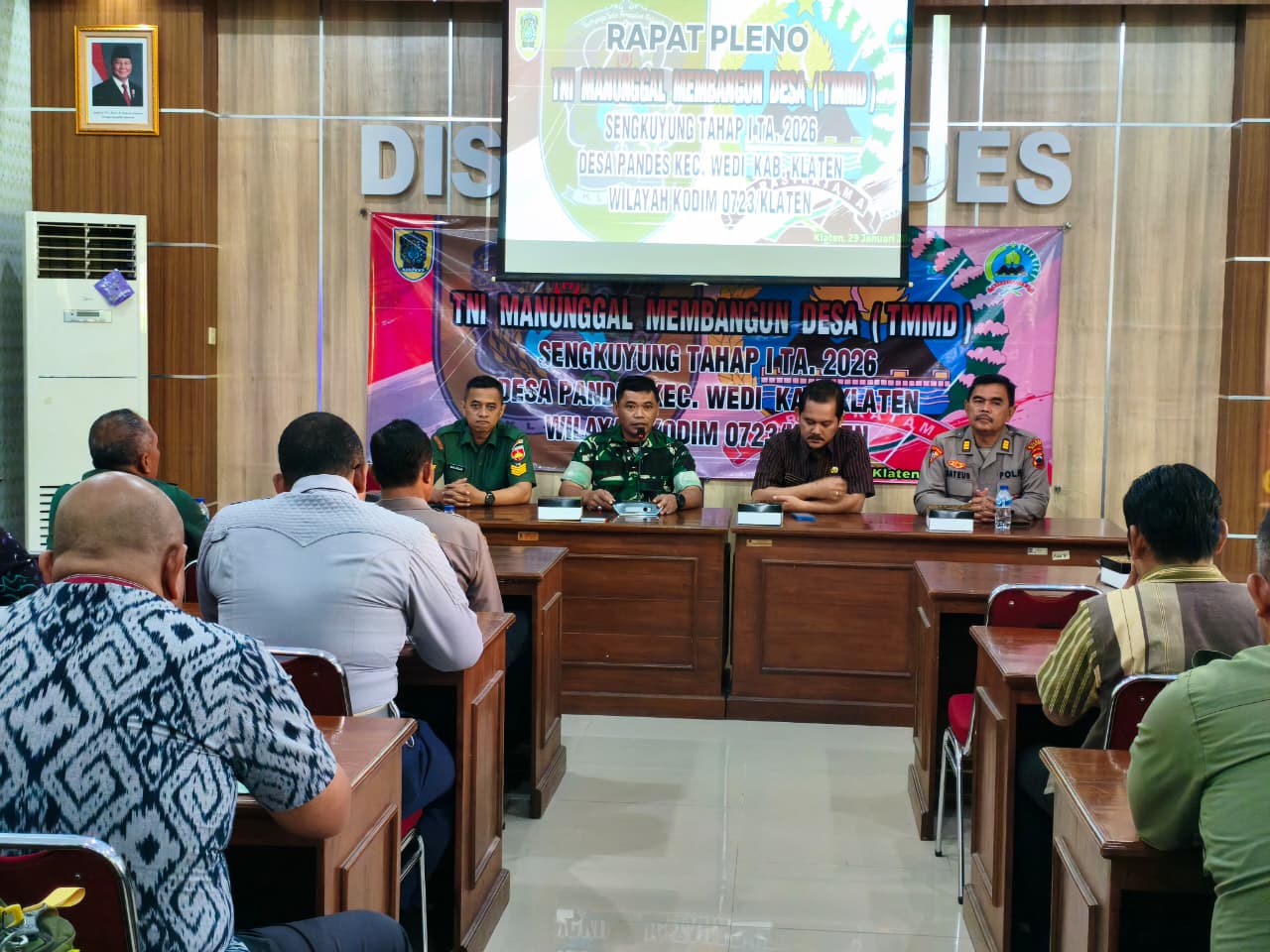 Kodim Klaten Gelar Rapat Pleno TMMD Sengkuyung Tahap I TA 2026