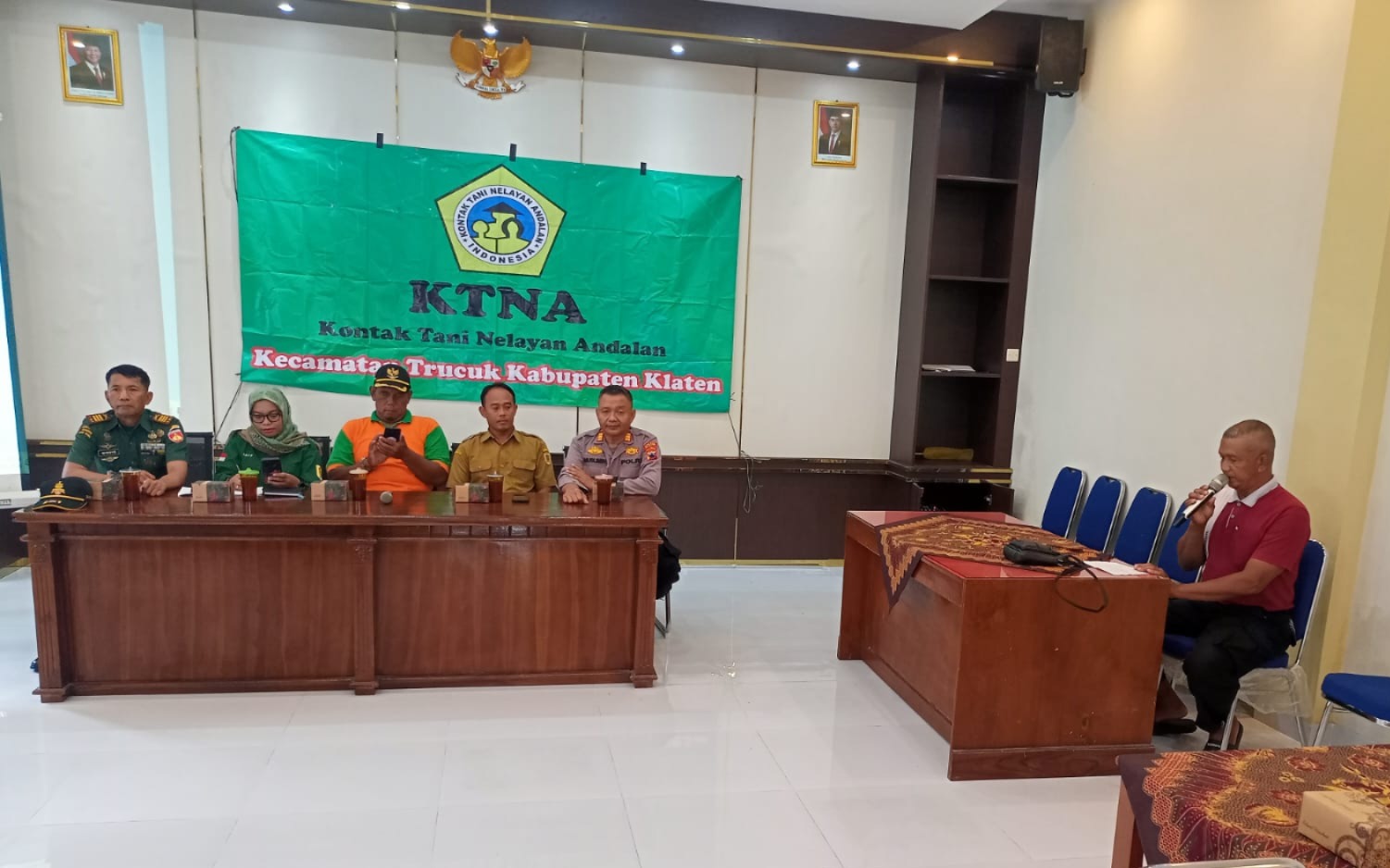 Rapat KTNA Kecamatan Trucuk Digelar Di Desa Jatipuro, Danramil 19/Trucuk Sampaikan Ini