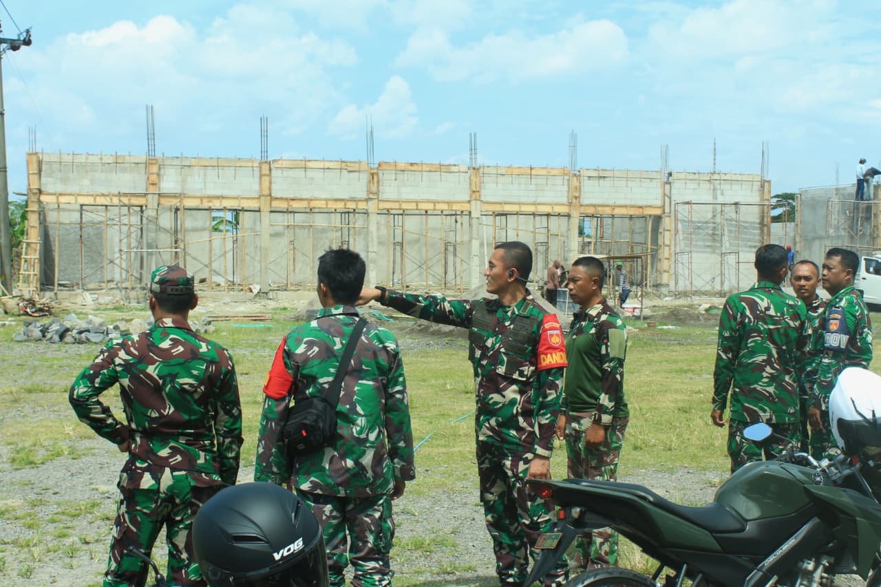 Dandim Klaten Tinjau Langsung Pembangunan Koperasi Desa/Kelurahan Merah Putih