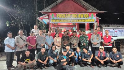 Sinergi Babinsa, Muspika dan Warga dalam Patroli Malam Ciptakan Wilayah Kondusif