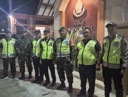 Babinsa Koramil 22/Wonosari Bersama Komponen Pendukung Laksanakan Patroli Wilayah Jaga Kamtibmas