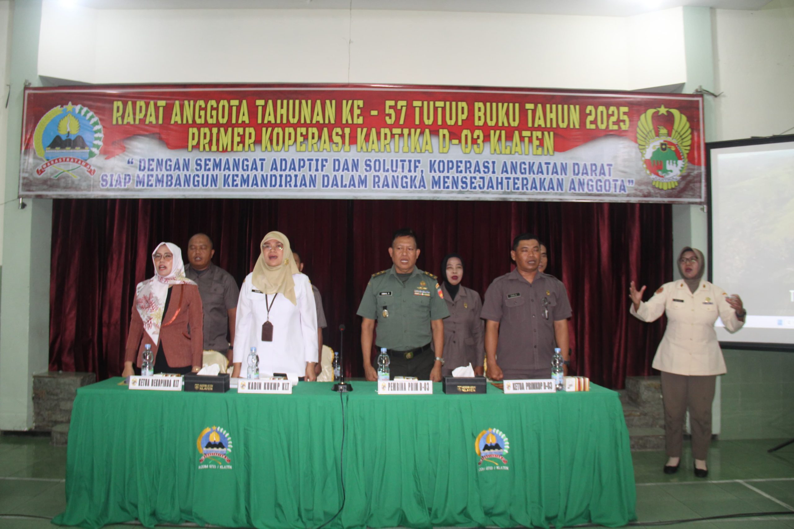 Primkop Kartika D-03 Klaten Gelar RAT Ke-57 Tutup Buku Tahun 2025