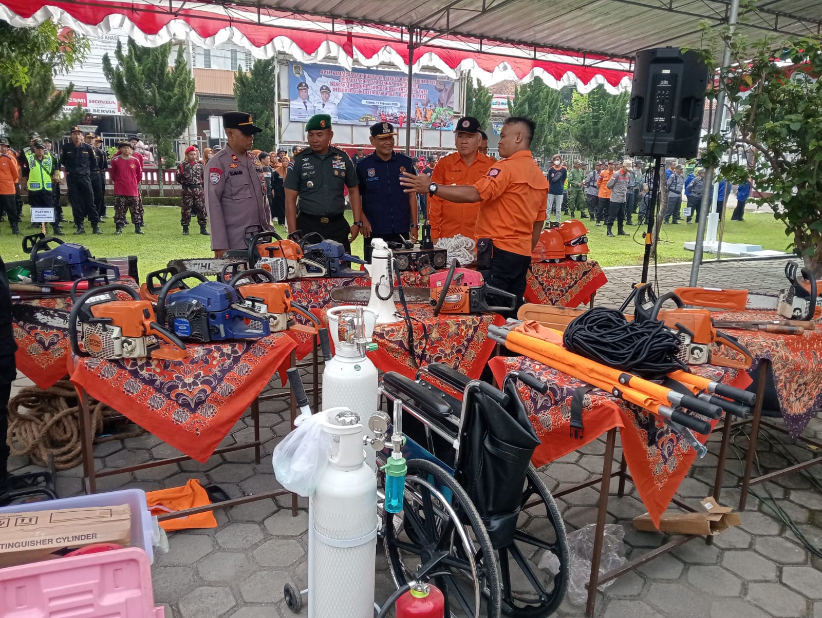 Perkuat Sinergi, Koramil 08/Ngawen Hadiri Apel Kesiapsiagaan Tanggap Bencana Di Kecamatan Ngawen Klaten