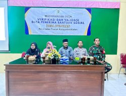 Babinsa Koramil 19/Trucuk Hadiri MUSDES Verifikasi dan Validasi Bansos Desa Puluhan Klaten