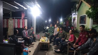 Koramil 07/Wedi Tingkatkan Kewaspadaan Wilayah Melalui Patroli Gabungan Cegah Dini Kamtibmas