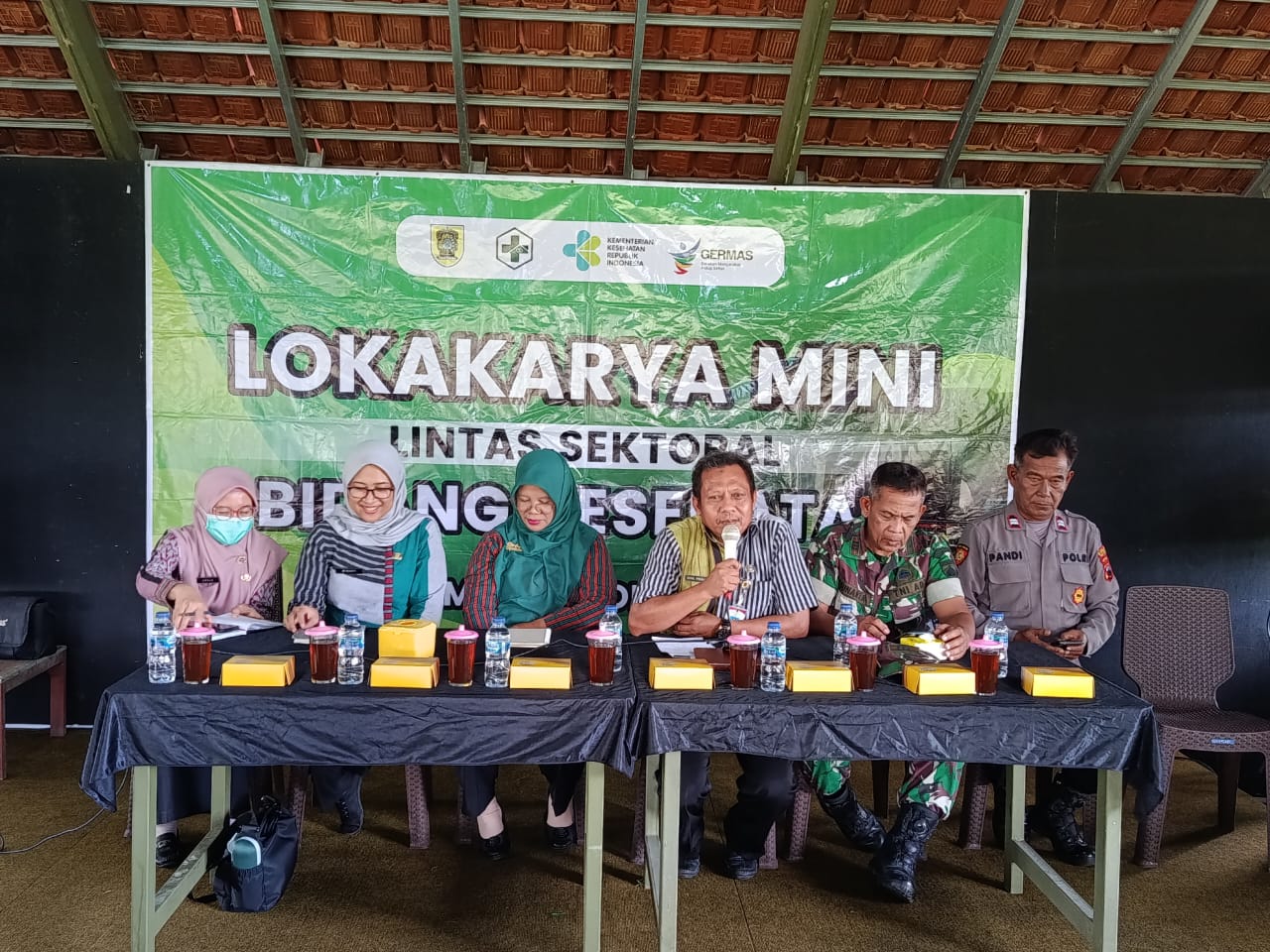 Danramil 15/Polanharjo Hadiri Lokakarya Mini Lintas Sektoral Bidang Kesehatan Di Polanharjo