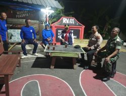 Bati Tuud Koramil 24/Klaten Utara Sambangi Pos Kamling Desa Sekarsuli