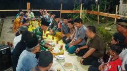 Koramil 18/Bayat Kodim 0723/Klaten Dan Warga Desa Dukuh Gelar Doa Bersama Kelancaran Pembangunan Jembatan Perintis Garuda TNI AD