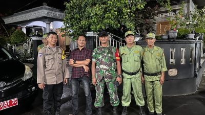 Babinsa Koramil Pedan Bersama Bhabinkamtibmas Dan Linmas Desa Sobayan Gelar Patroli Malam