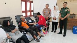 Donor Darah Di Aula Kecamatan Trucuk, Danramil 19/Trucuk Sampaikan Ini