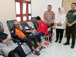 Donor Darah Di Aula Kecamatan Trucuk, Danramil 19/Trucuk Sampaikan Ini